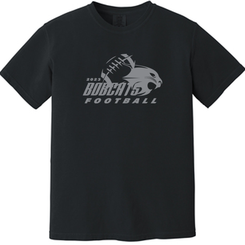 Trophy Club - Comfort Colors ® Heavyweight Ring Spun Tee - Bobcat Football Graphic
