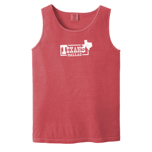 Dallas Texans Comfort Colors ® Heavyweight Ring Spun Tank Top with Texans branded graphic
