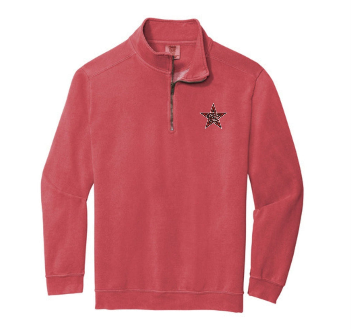 Comfort Colors® Ring Spun 1/4-Zip Sweatshirt w/Coppell Star Logo
