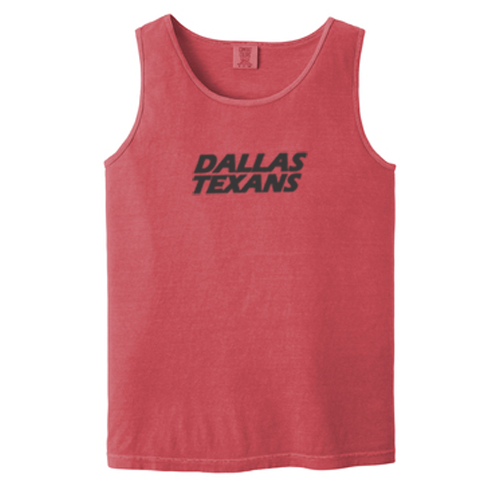 Dallas Texans Comfort Colors ® Heavyweight Ring Spun Tank Top with Texans Stacked graphic
