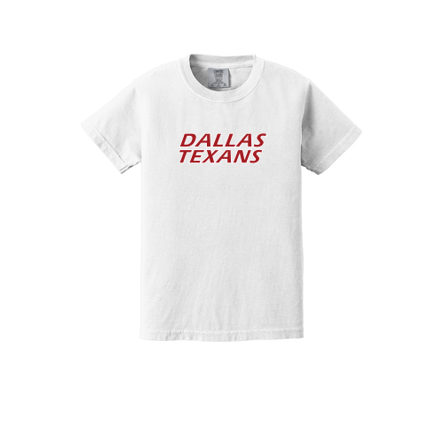 Dallas Texans - Comfort Colors ® Youth Heavyweight Ring Spun Tee with Texans Extended graphic