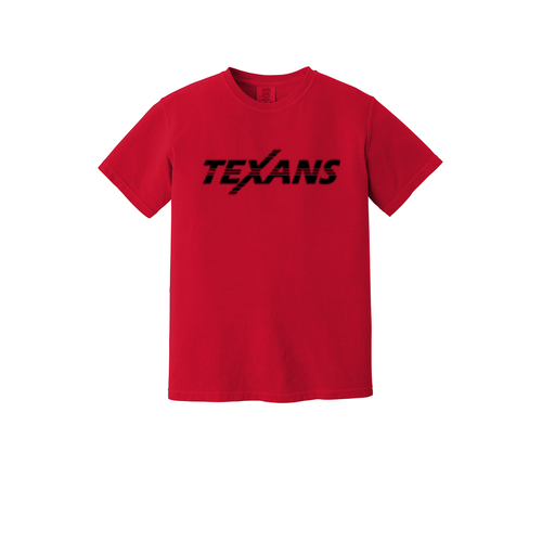 Dallas Texans - Comfort  Colors ® Heavyweight Ring Spun Tee - Dallas Texans with Texans extended graphic