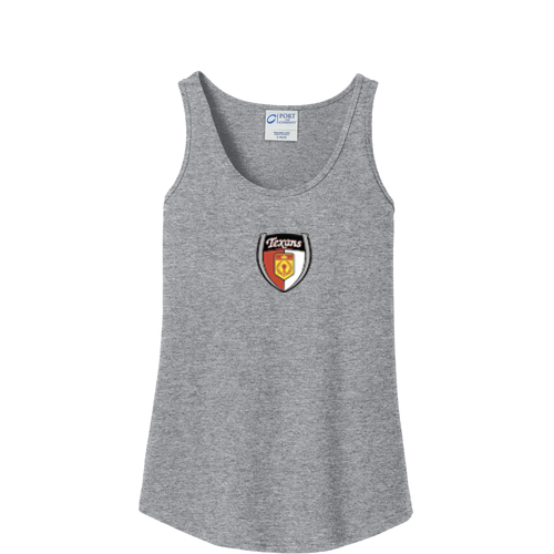 Dallas Texans Port & Company® Ladies Core Cotton Tank Top with Vintage Crest Logo