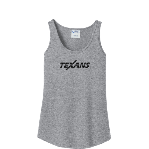 Dallas Texans Port & Company® Ladies Core Cotton Tank Top with Texans Extended graphic