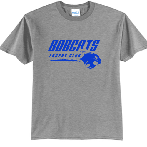 Trophy Club  Port & Company® Core Blend Tee - Bobcat Graphic