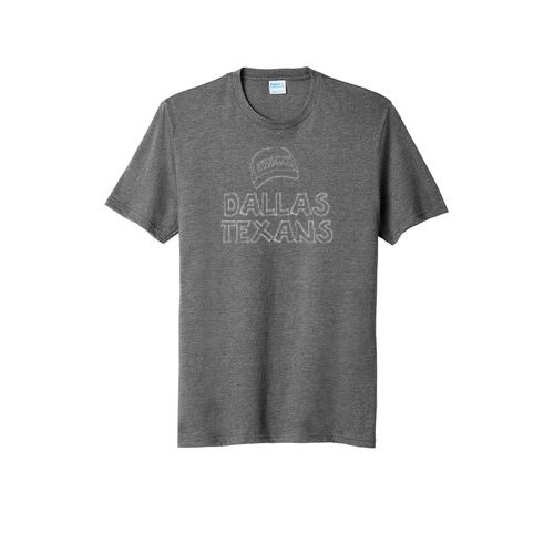 Dallas Texans - Port & Company Tri Blend Tee with Hat Trick Graphic