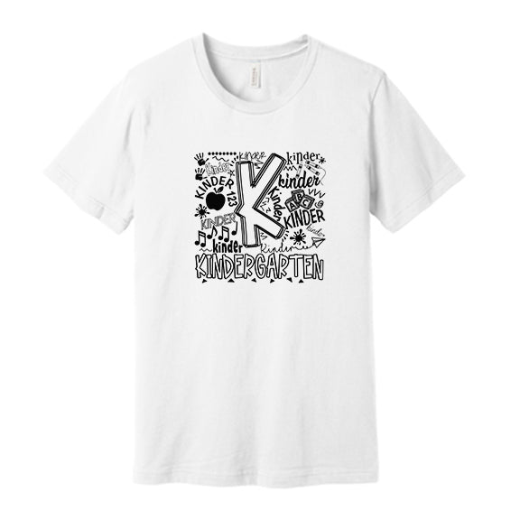 Kindergarten Typography - Bella+Canvas Tee