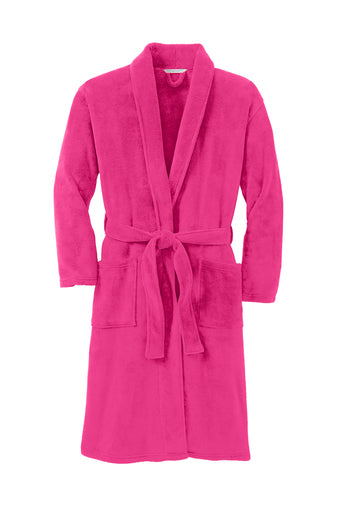 Plush Microfleece Shawl Collar Robe