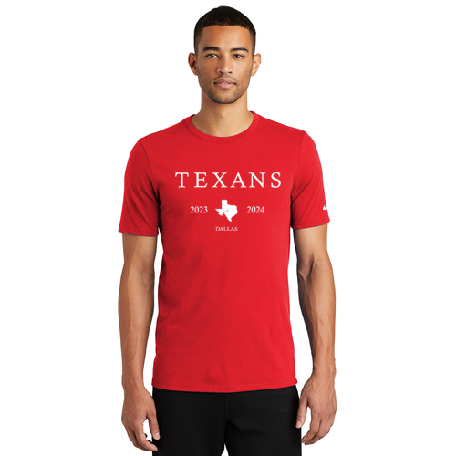 Dallas Texans - Nike Dri-FIT Cotton/Poly Tee with Texans State Graphic