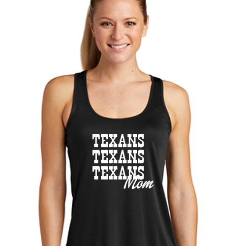 Dallas Texans Sport-Tek® Ladies PosiCharge® Competitor™ Racerback Tank with Texans Moms Graphic
