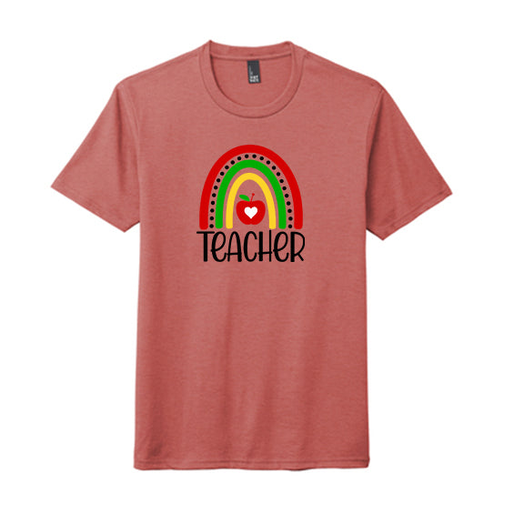 Teacher Rainbow - District Perfect Tri Tee