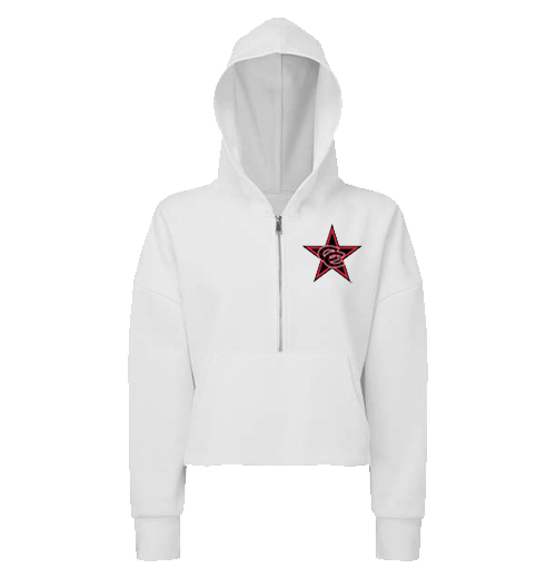NEW! TriDri Women's Alice Half-Zip Hooded Sweatshirt