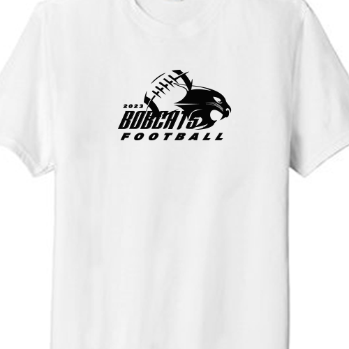 Trophy Club - Comfort Colors ® Heavyweight Ring Spun Tee - Bobcat Football Graphic
