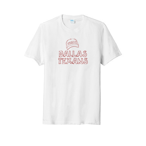 Dallas Texans - Port & Company Tri Blend Tee with Hat Trick Graphic