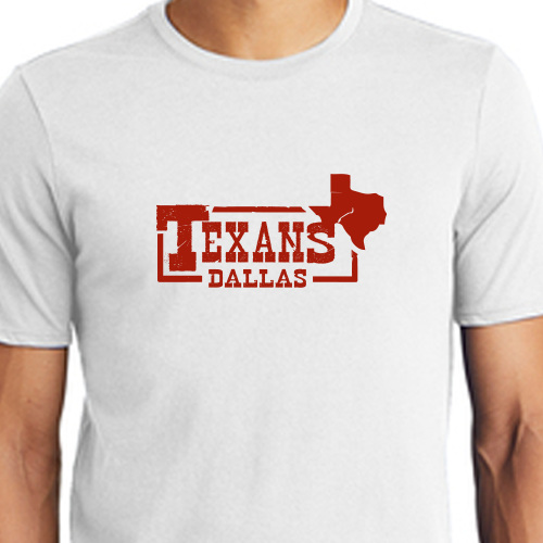 Dallas Texans - Ladies Nike Dri-FIT Cotton/Poly Tee with Texans Branded Logo