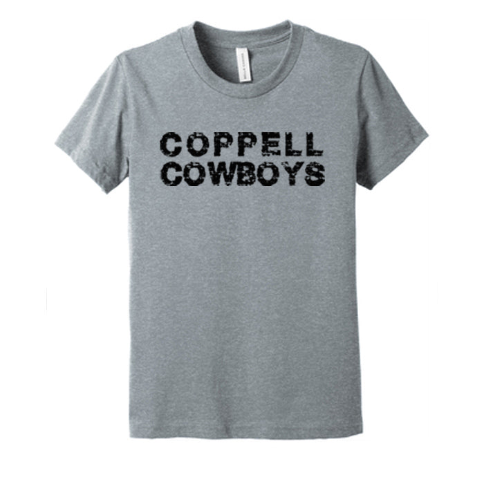 BELLA+CANVAS® Youth Heather CVC Tee - Distressed Coppell Cowboys